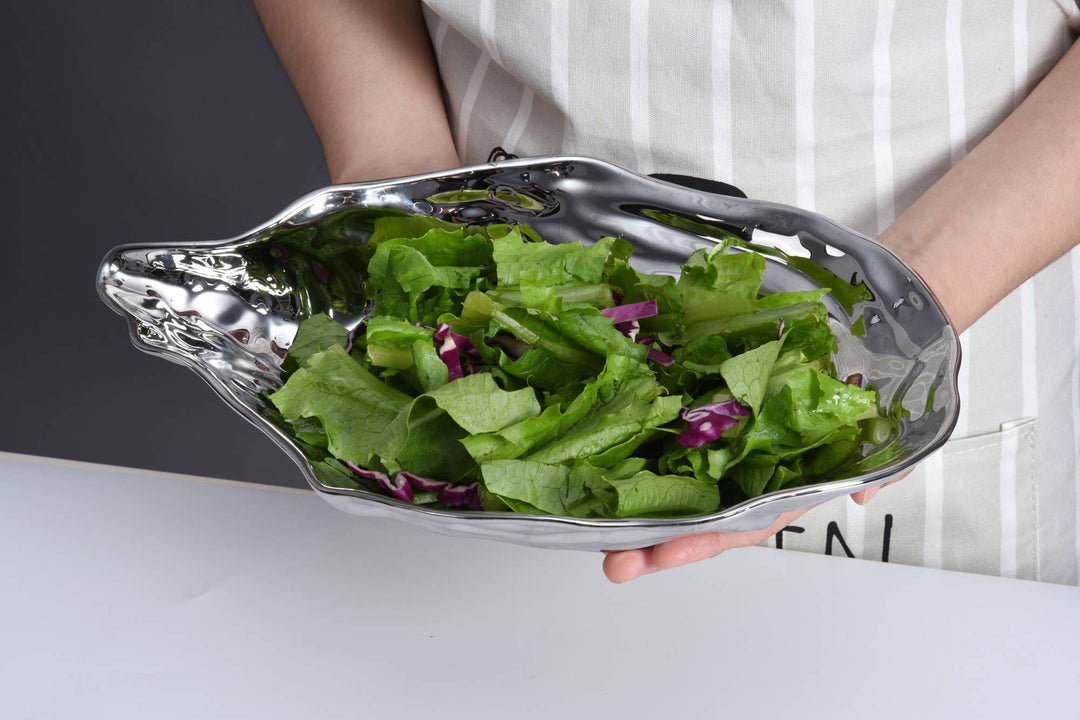 Pampa Bay Large Oyster Bowl - Silver - Gabrielle's Biloxi
