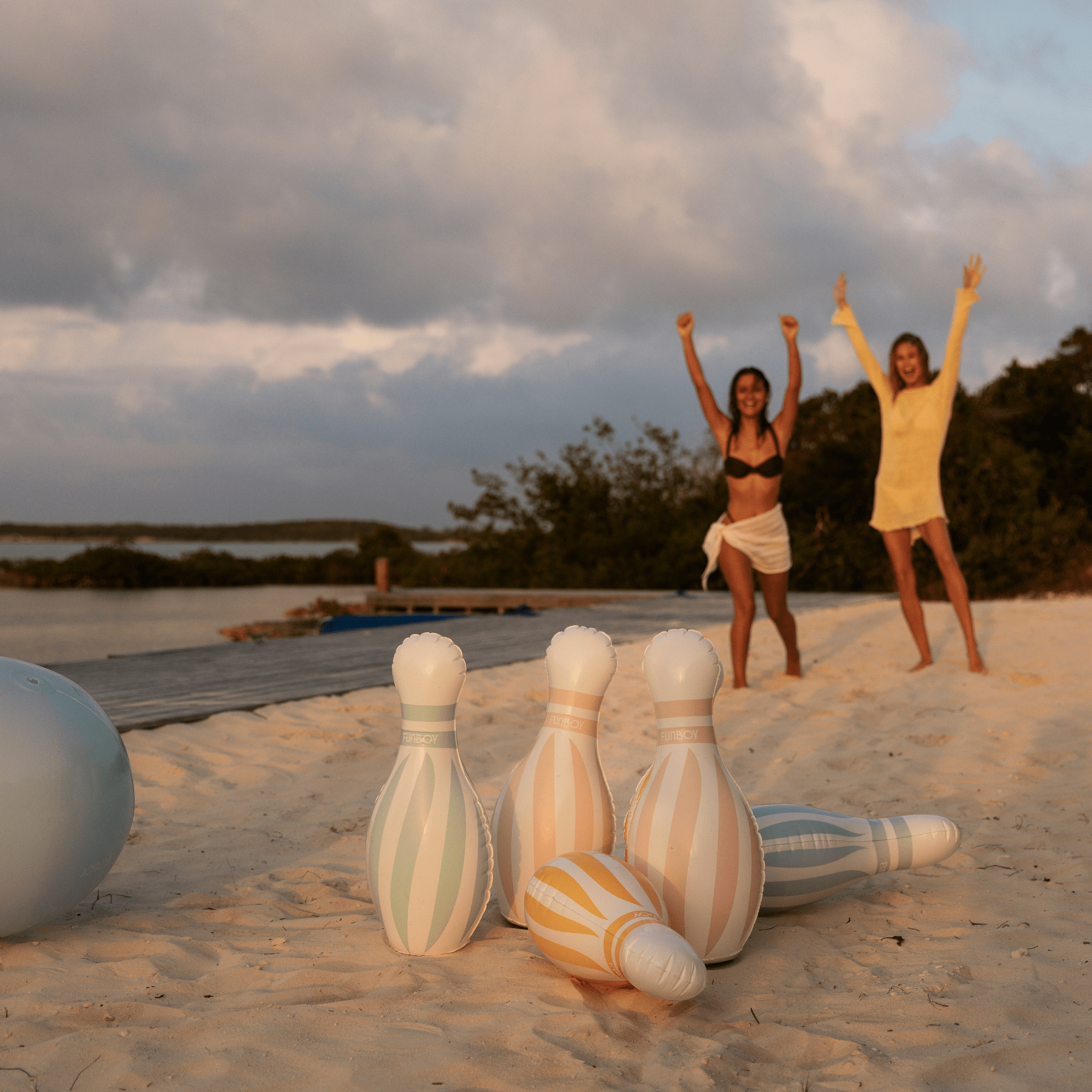 Pastel & Rainbow Backyard Bowling Set - Gabrielle's Biloxi