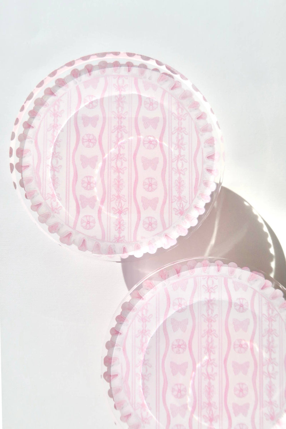 Acrylic Pink & White Coaster - Gabrielle's Biloxi
