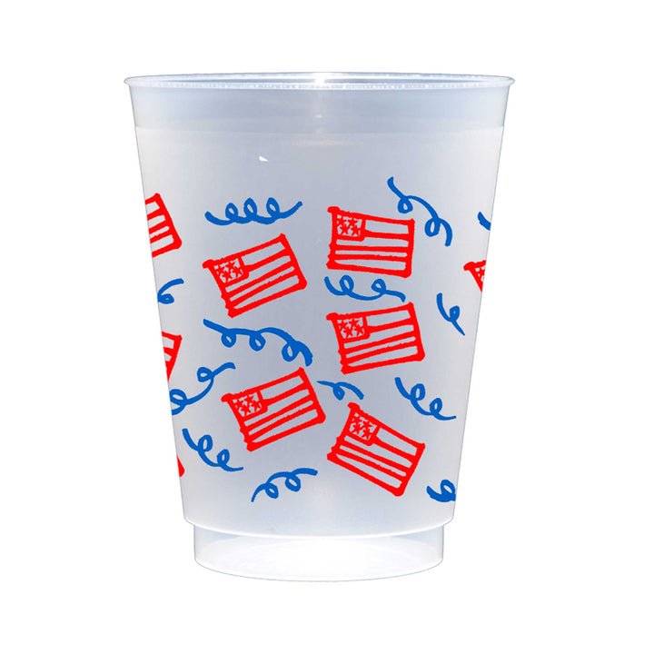 July 4th/Patriotic -American Flag Wrap Frost Cup