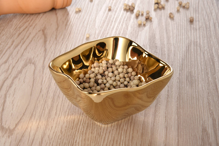 Pampa Bay Mini Square Bowl - Gold - Gabrielle's Biloxi