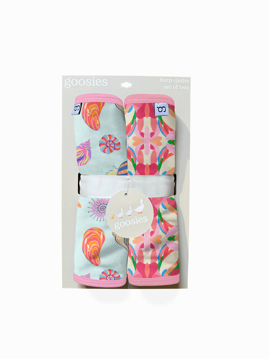 Beach Seashells Burp Cloth Set - Gabrielle's Biloxi