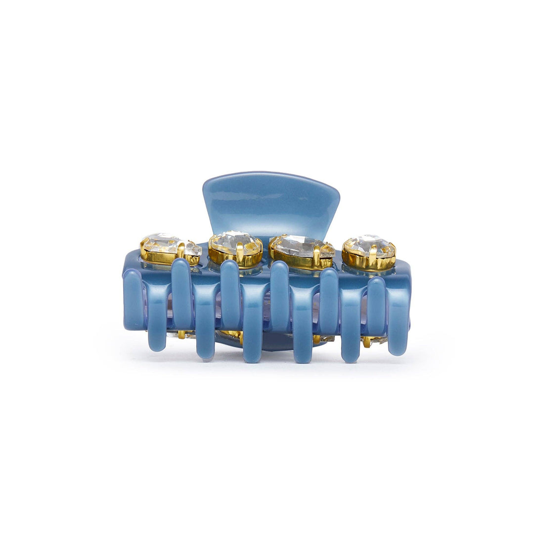 FRENCH BLUE MINI CRYSTAL CLAW CLIP - Gabrielle's Biloxi
