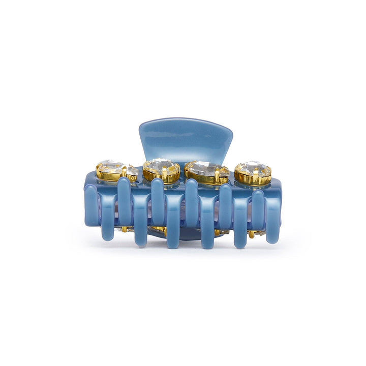FRENCH BLUE MINI CRYSTAL CLAW CLIP - Gabrielle's Biloxi