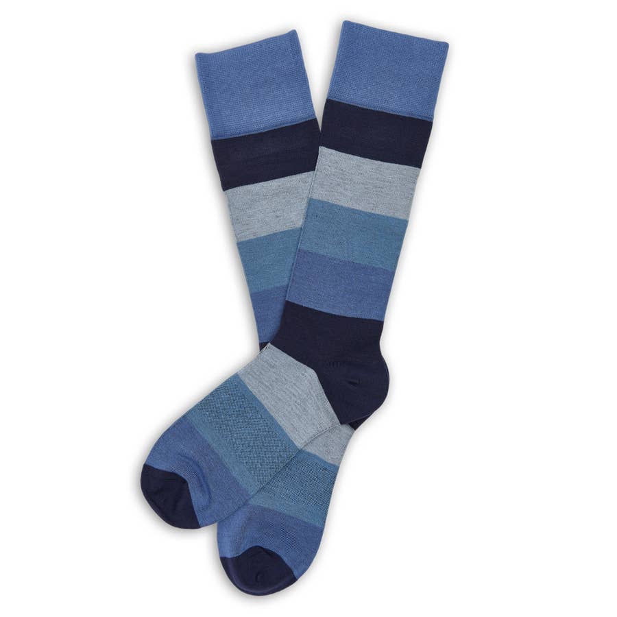 DeadSoxy Irving - Luxury Blue Dress Socks - Gabrielle's Biloxi