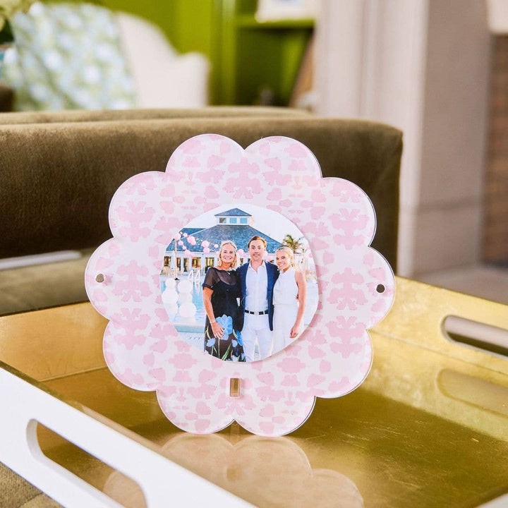 Chintz Rose Acrylic Round Picture Frame - Gabrielle's Biloxi