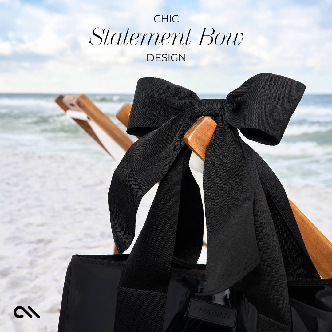 Bow Beach Tote - Midnight Black - Gabrielle's Biloxi