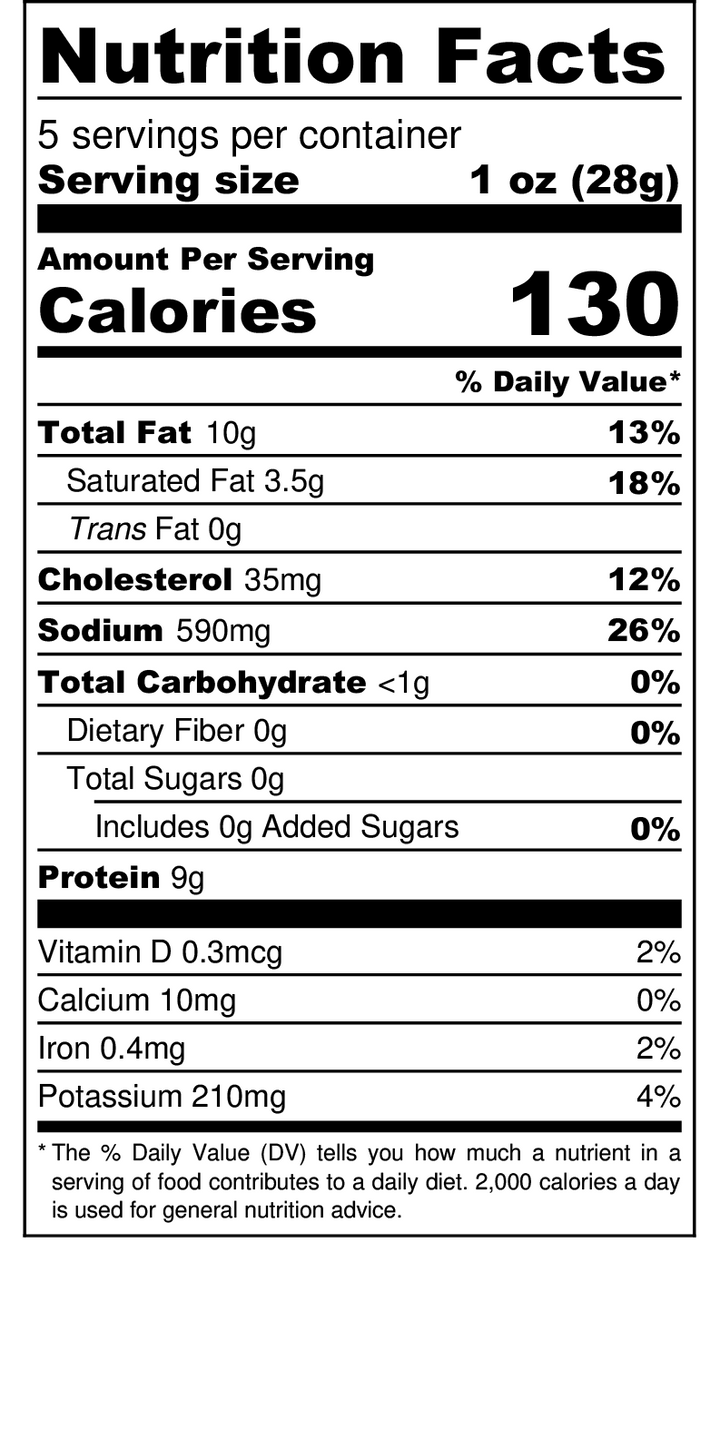 Uncured Bacon & Bourbon Salami - Gabrielle's Biloxi
