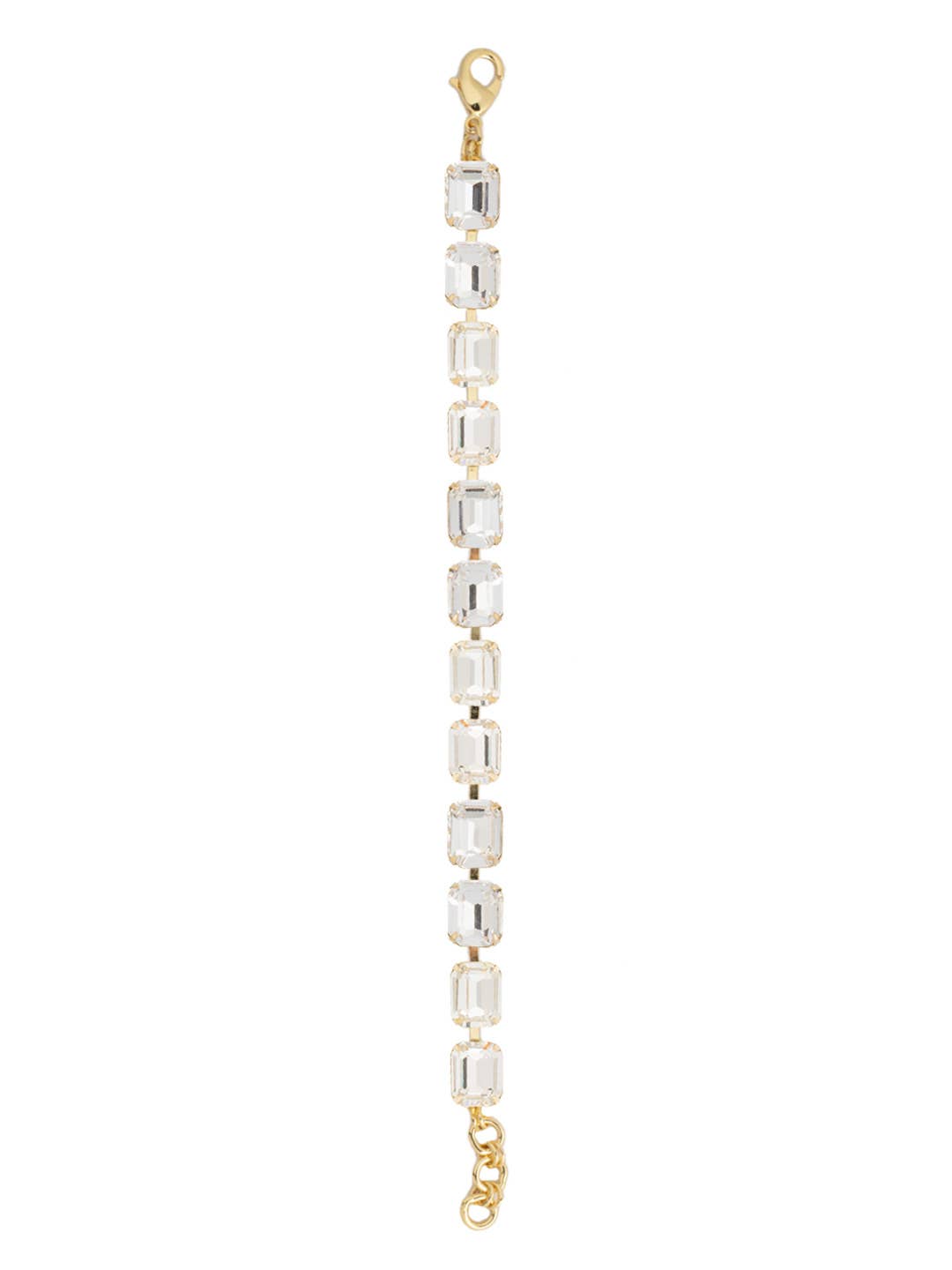 Octavia Repeating Tennis Bracelet - Bright Gold Crystal - Gabrielle's Biloxi