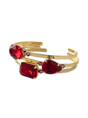 Leslie Cuff Bracelet Cranberry - Gabrielle's Biloxi