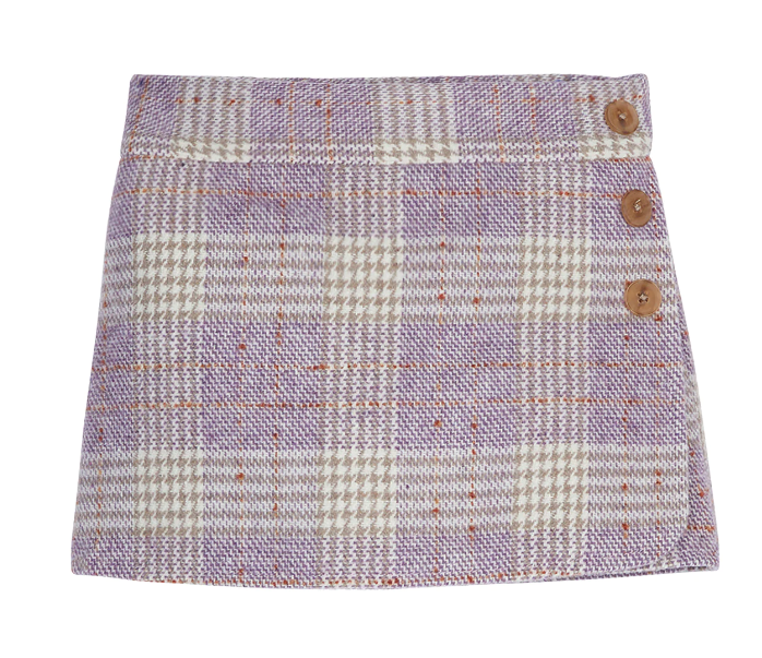 Bisby Mini Skort - Lilac Tweed - Gabrielle's Biloxi