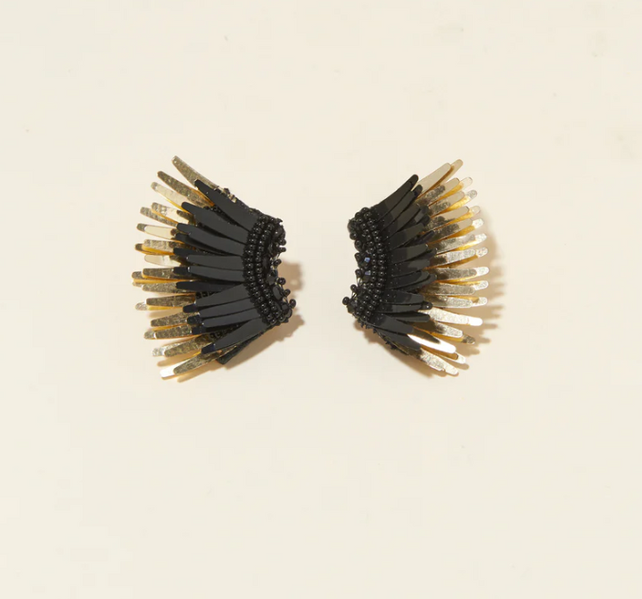 Mignonne Gavigan Mini Madeline Earrings - Black / Gold - Gabrielle's Biloxi