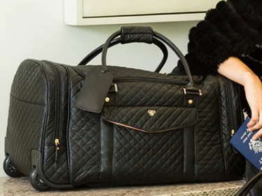 Pursen VIP Duffel Rolling Bag - Black - Gabrielle's Biloxi