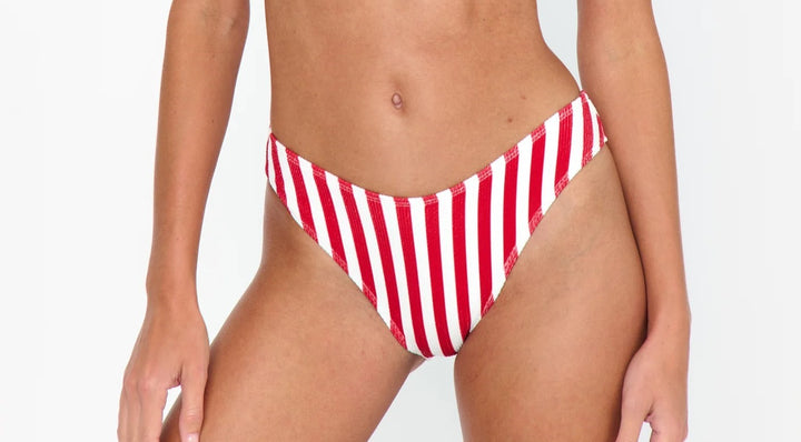 Show Me Your Mumu Maritime Bottom - Red Stripe - Gabrielle's Biloxi