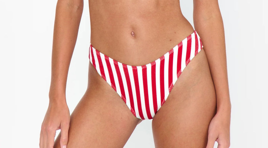 Show Me Your Mumu Maritime Bottom - Red Stripe - Gabrielle's Biloxi