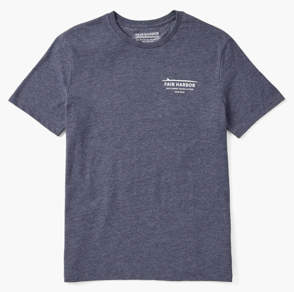 Fair Harbor Kismet Tee - Heather Navy Bronco - Gabrielle's Biloxi
