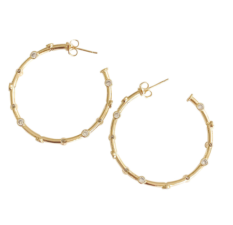 Pavé Station Hoops - Gabrielle's Biloxi