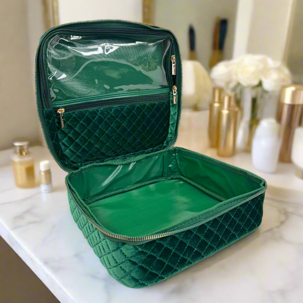 PurseN Mini Diva Makeup Case - Emerald Velvet - Gabrielle's Biloxi