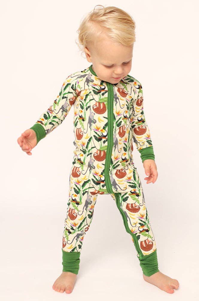 Jungle Double Zipper Bamboo Sleeper - Gabrielle's Biloxi