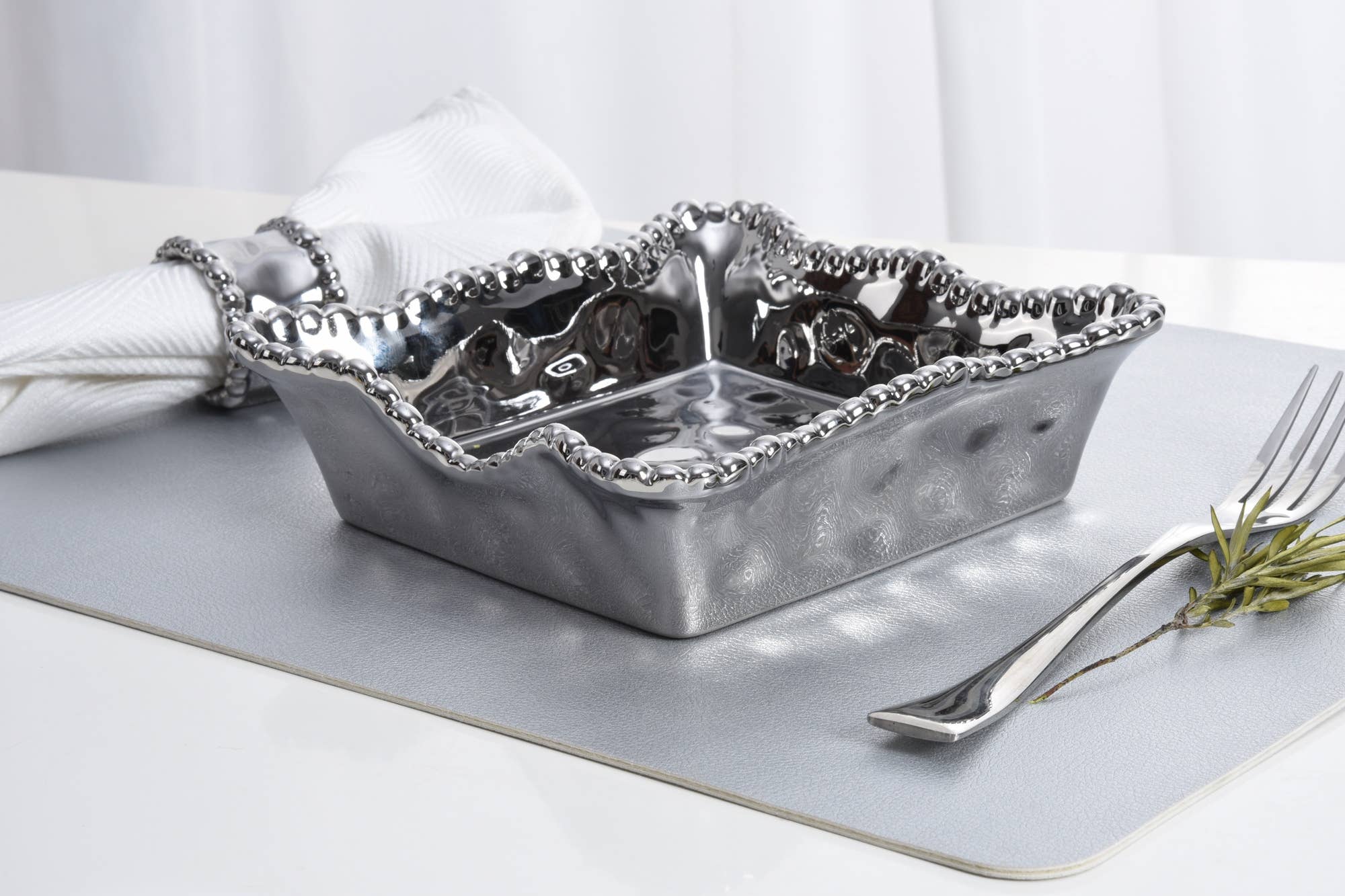 Pampa Bay Cocktail Napkin Holder - Silver - Gabrielle's Biloxi