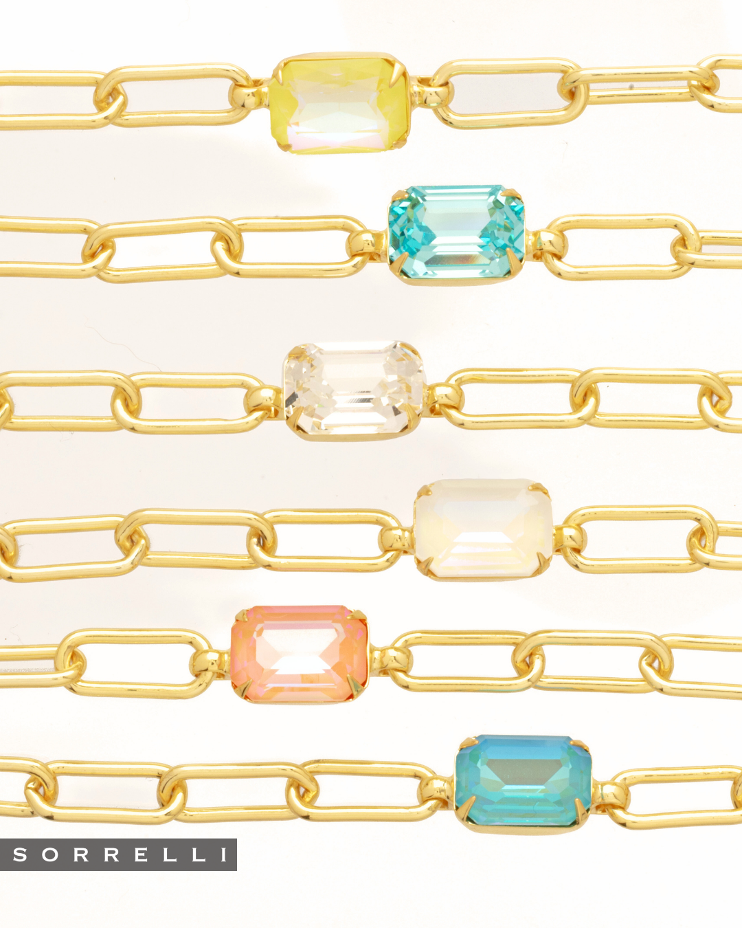 Sorrelli Nia Tennis Bracelet - Ultra White Aurora Borealis