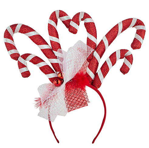 Candy Cane Antler Headband - Gabrielle's Biloxi