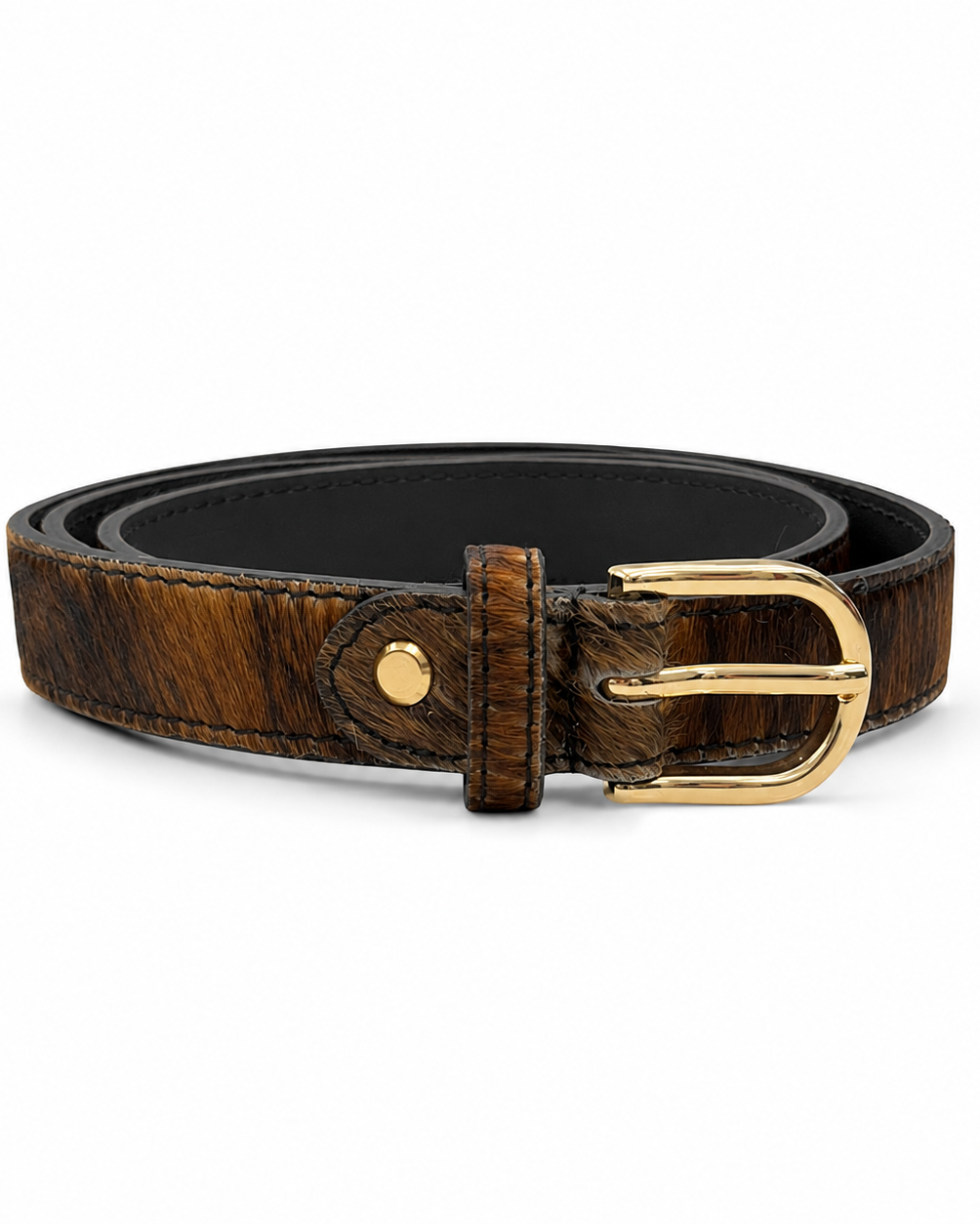 German Fuentes Animal Print Belt - Pony