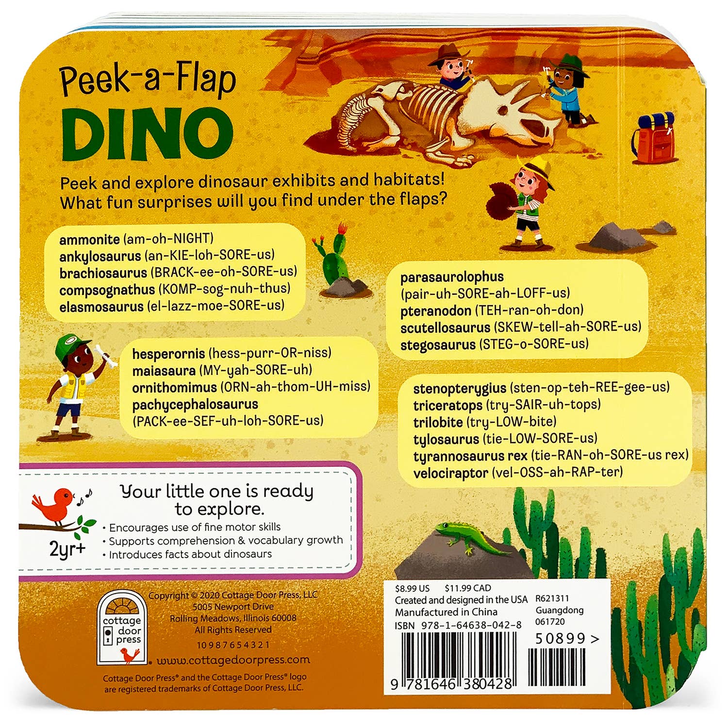 Dino Lift-a-Flap Board Book - Gabrielle's Biloxi