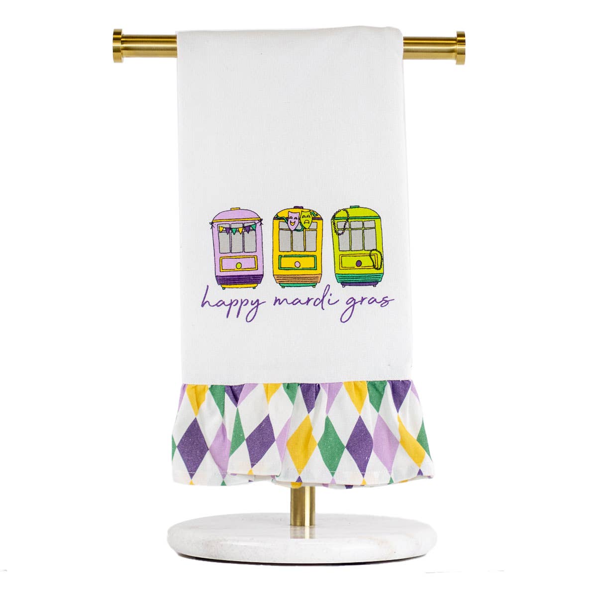 Streetcar Ruffle Hand Towel - Gabrielle's Biloxi