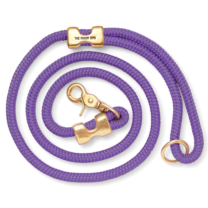 Violet Marine Rope Dog Leash: Petite 5 feet - Gabrielle's Biloxi