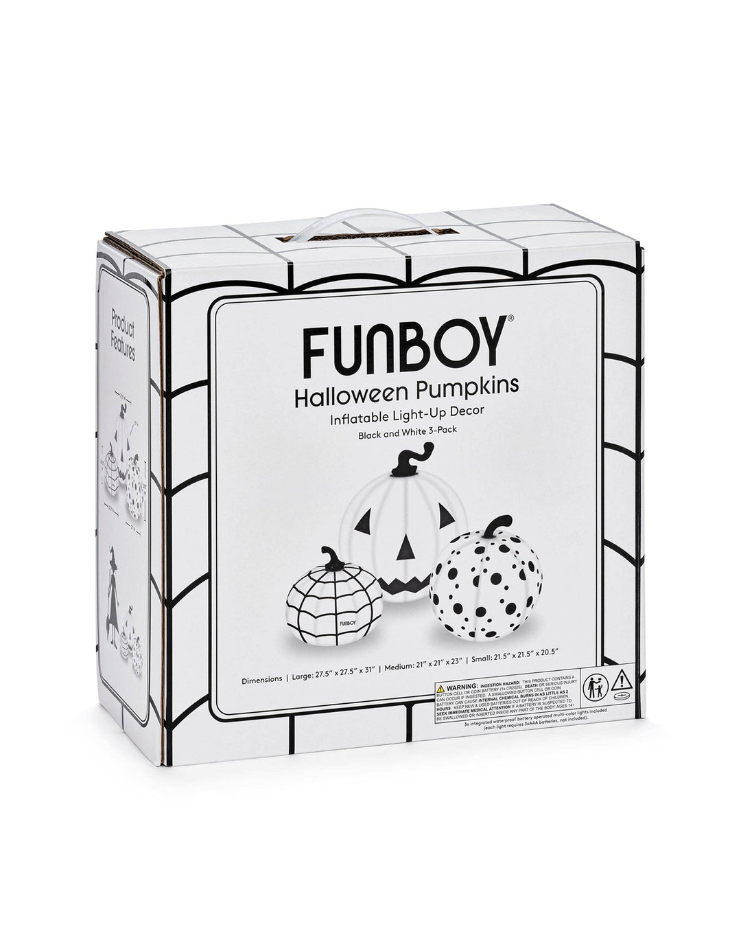 Black and White Halloween Pumpkins - Gabrielle's Biloxi