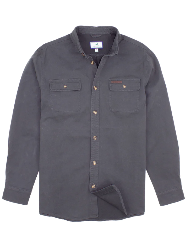 Properly Tied Harvest Work Shirt - Charcoal - Gabrielle's Biloxi