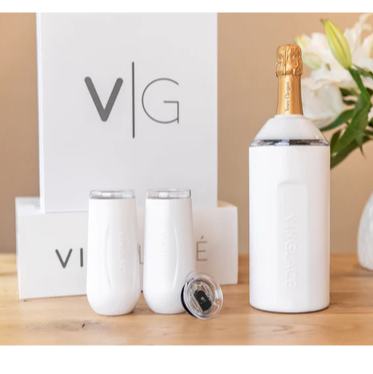 Champagne Gift Set - White - Gabrielle's Biloxi