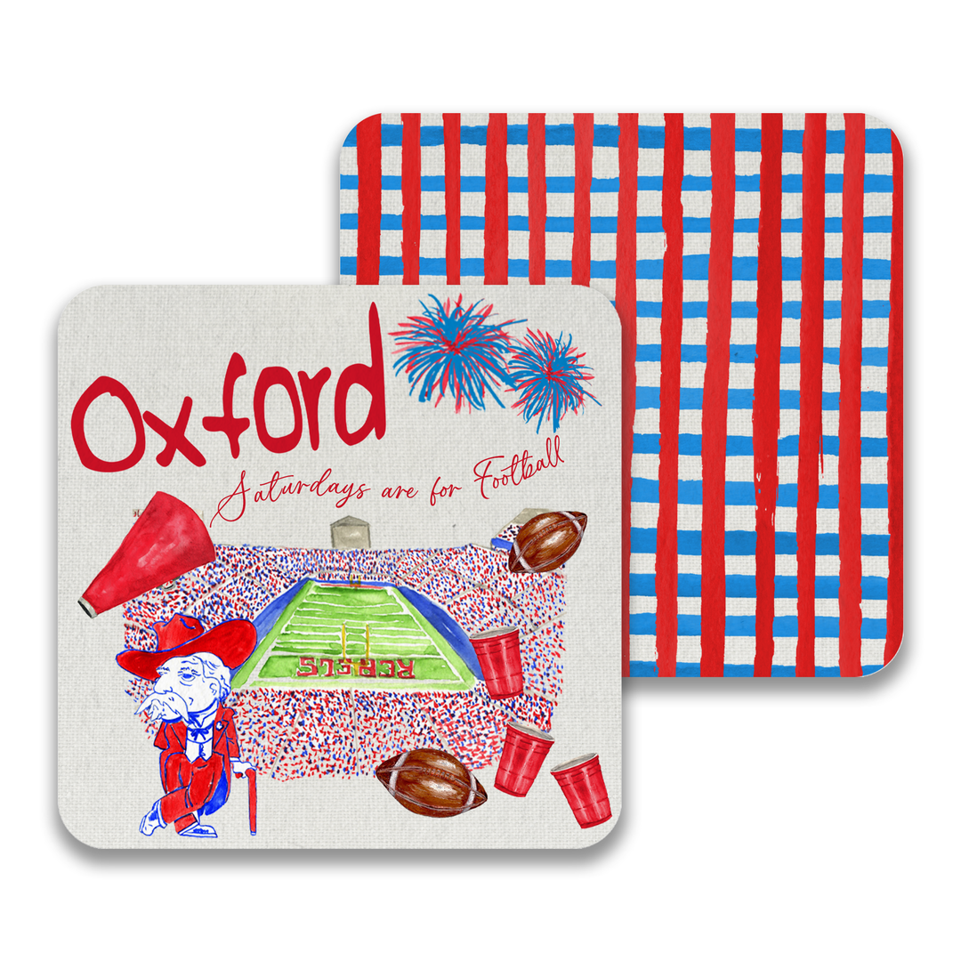 Ole Miss Football Paper Coaster - Gabrielle's Biloxi