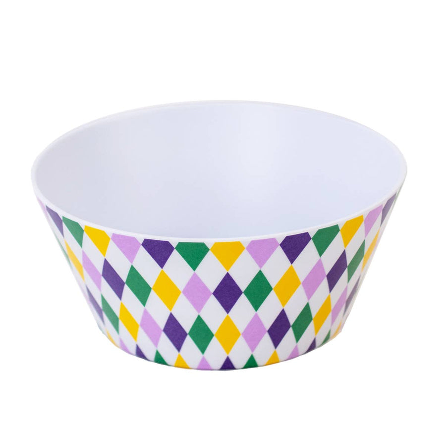 Mardi Gras Harlequin Melamine Bowl - 6" - Gabrielle's Biloxi