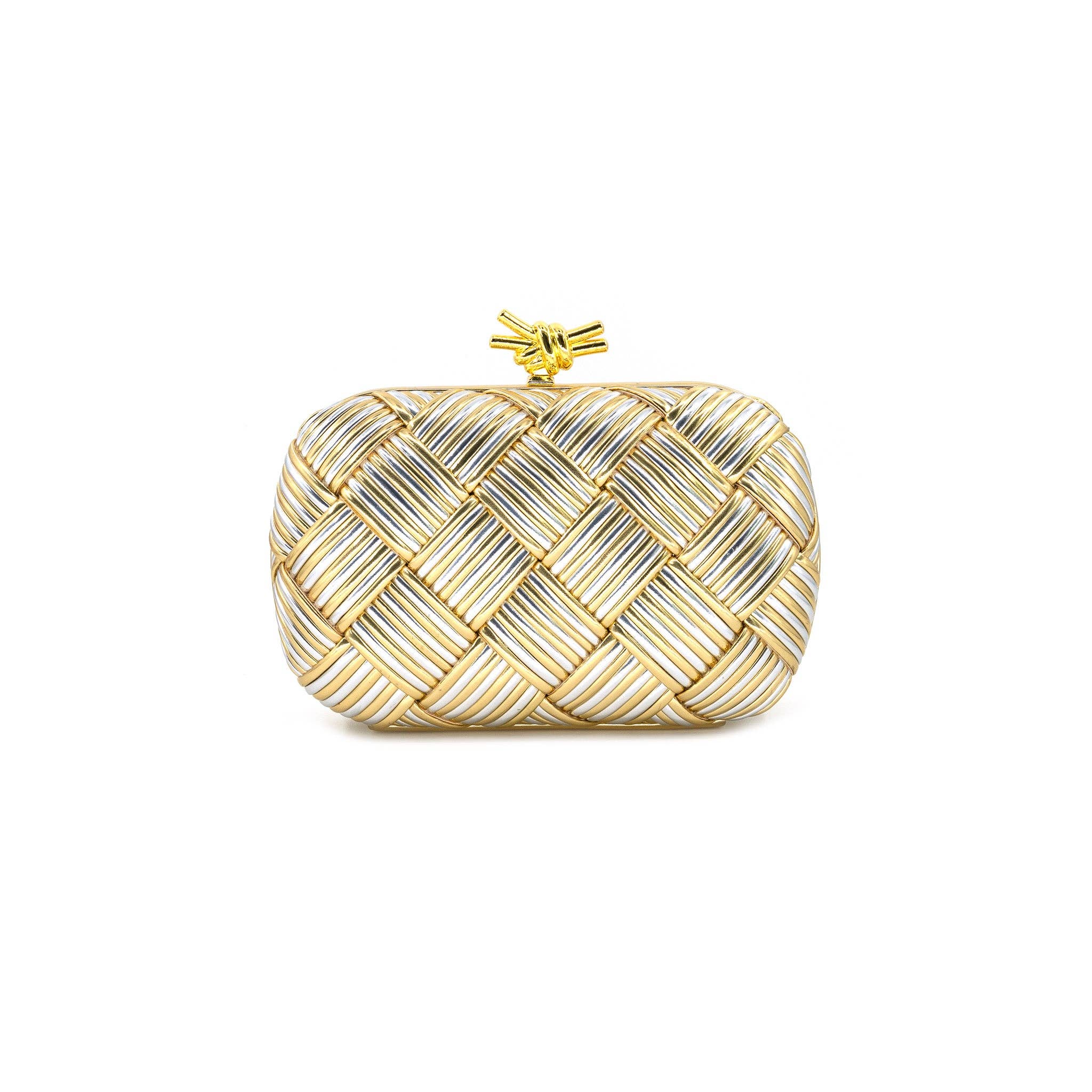 Two-tone Clutch - Gold/Silver