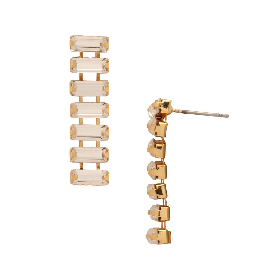 Sorrelli Bianca Dangle Earrings - Bright Gold Crystal - Gabrielle's Biloxi