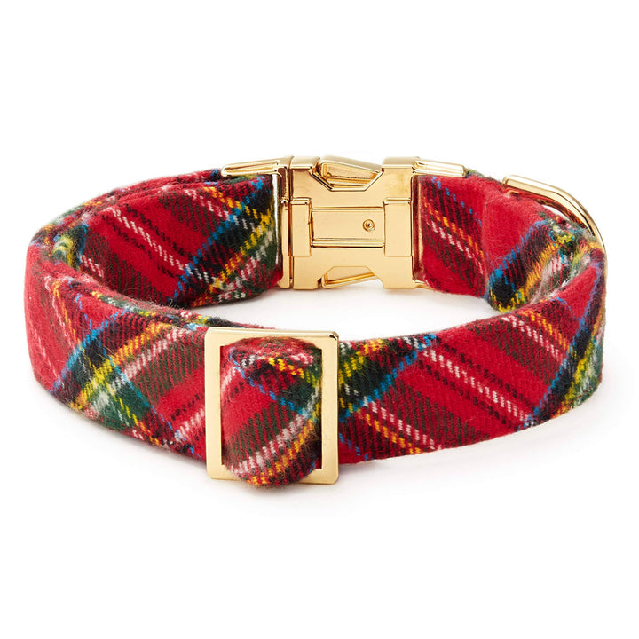 Tartan Plaid Flannel Holiday Dog Collar - Gabrielle's Biloxi