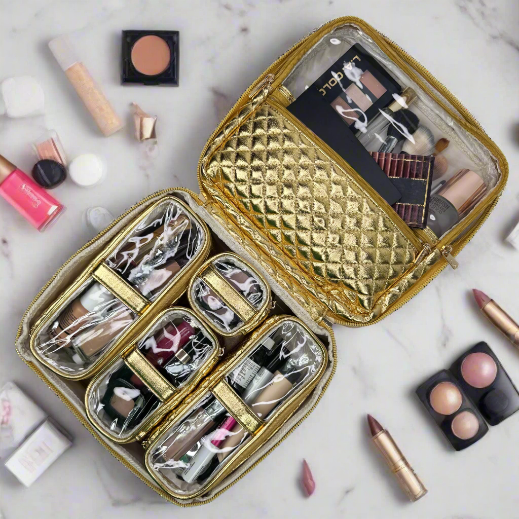 PurseN Mini Diva Makeup Case - 24 Karat