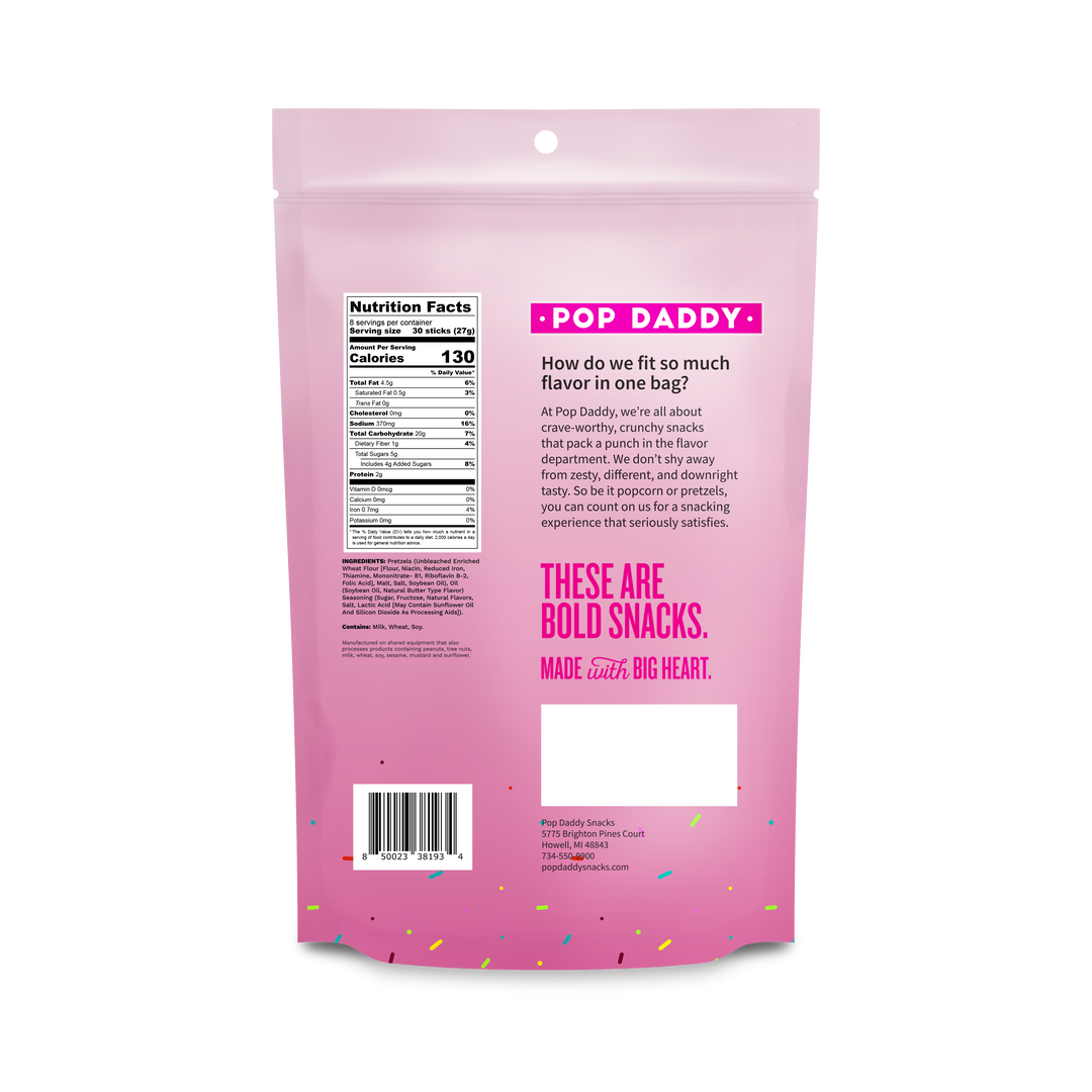 Birthday Cake Seasoned Pretzels - 7.5oz - Gabrielle's Biloxi