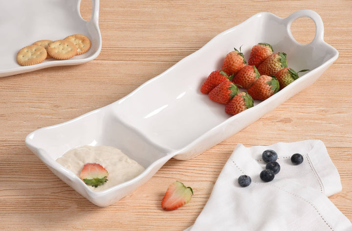 Pampa Bay Chip & Dip in Melamine - White - Gabrielle's Biloxi