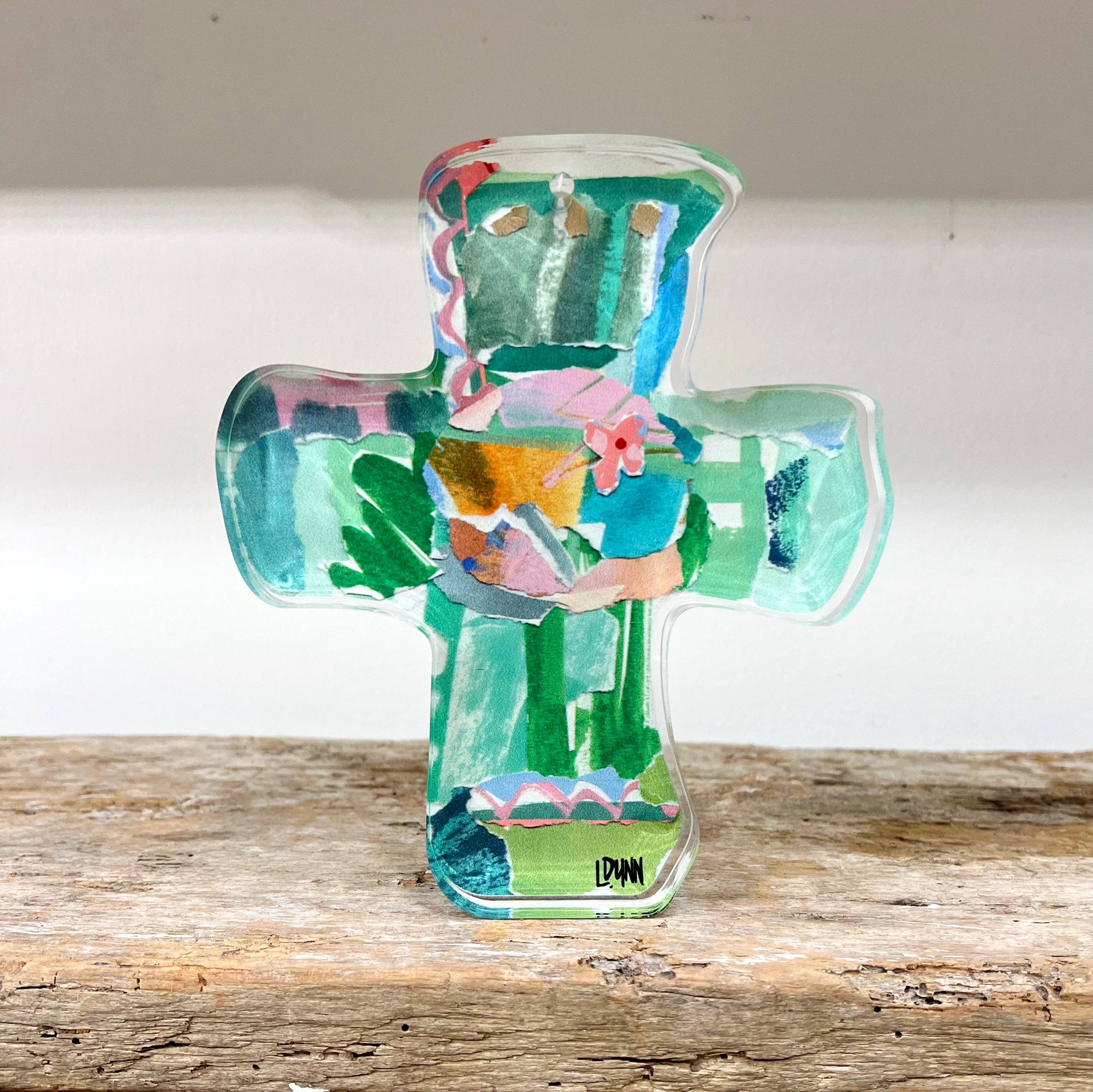 Green Everlasting Love Acrylic Cross - Gabrielle's Biloxi