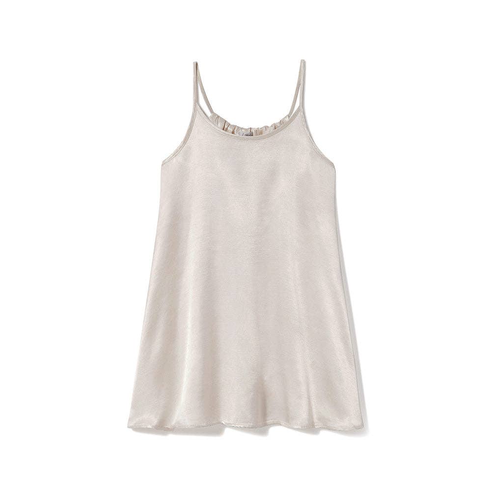 PJ Harlow Anne Satin Top - Eggnog - Gabrielle's Biloxi