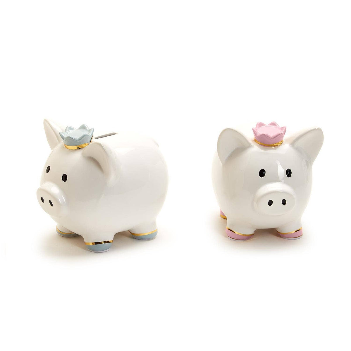 Piggy Bank with Crown in Gift Box Assorted 2 Colors