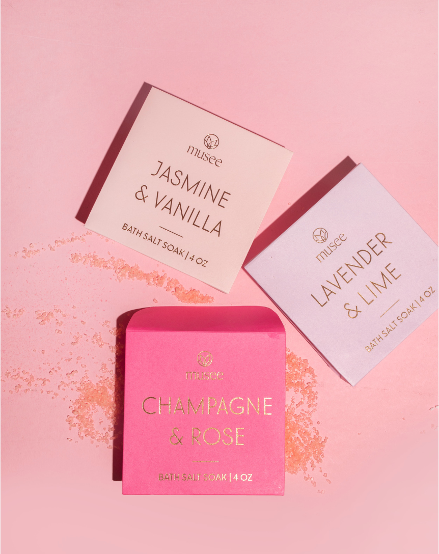 Jasmine & Vanilla Mini Bath Salt Soak - Gabrielle's Biloxi