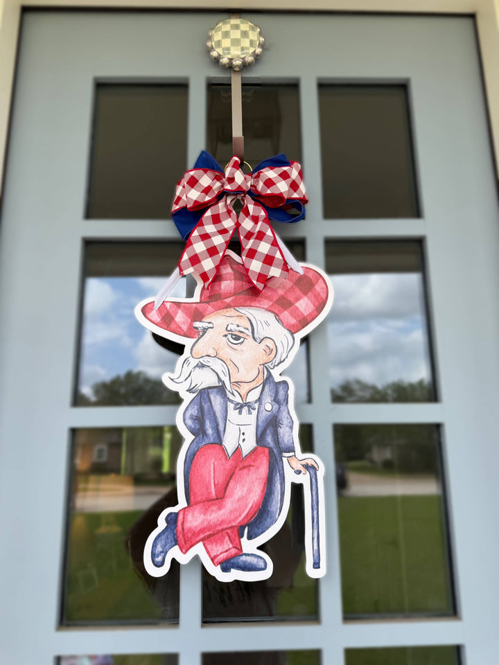 Red & Blue Reb Door Hanger - Gabrielle's Biloxi