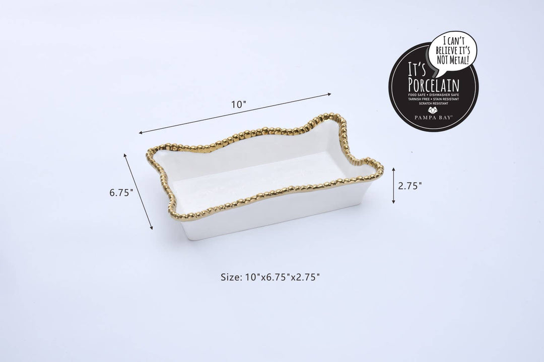 Pampa Bay Dinner Napkin/Guest Towel Holder - Golden Salerno