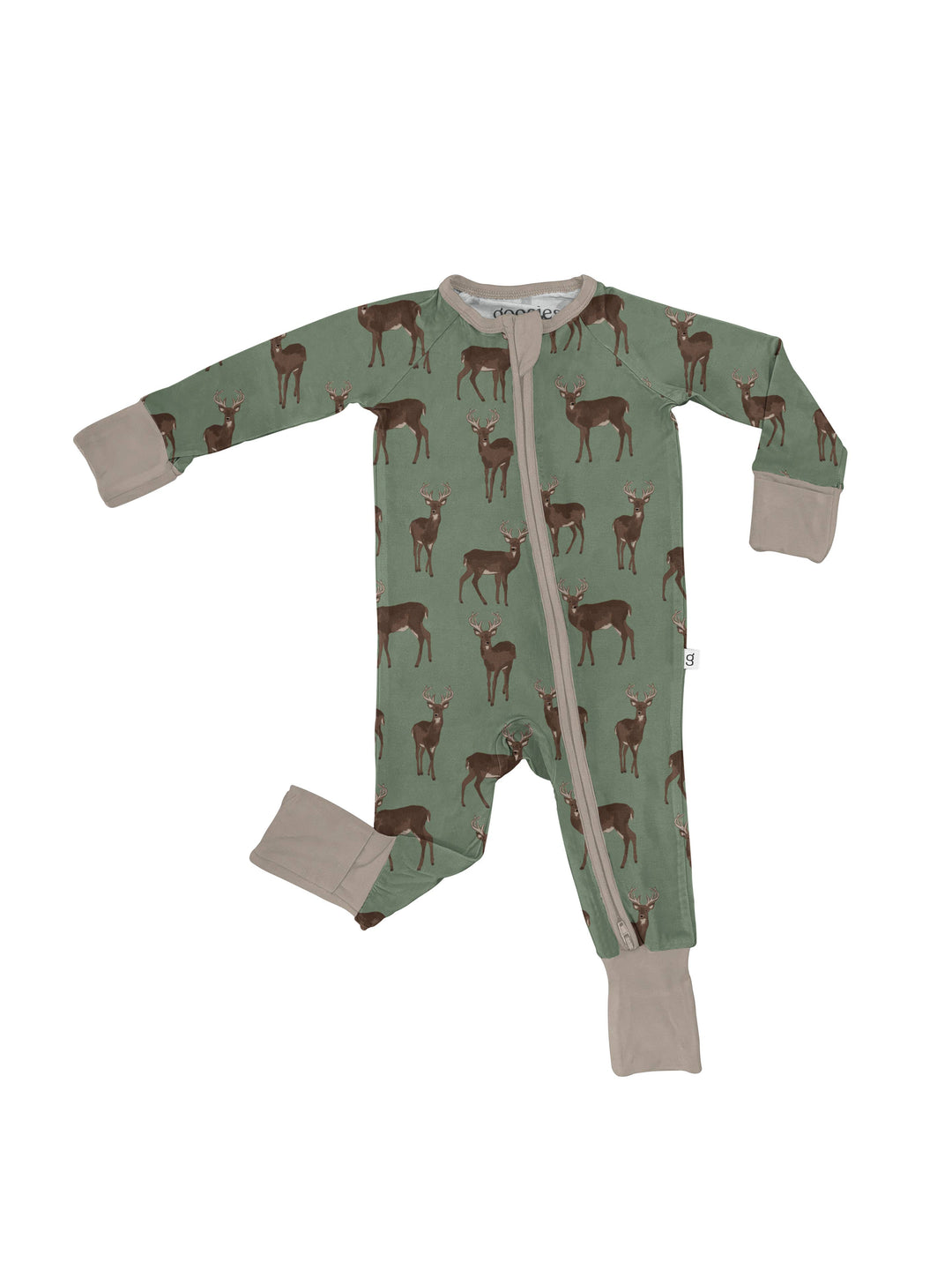 Deer  - LS Convertible Zip PJs - Gabrielle's Biloxi