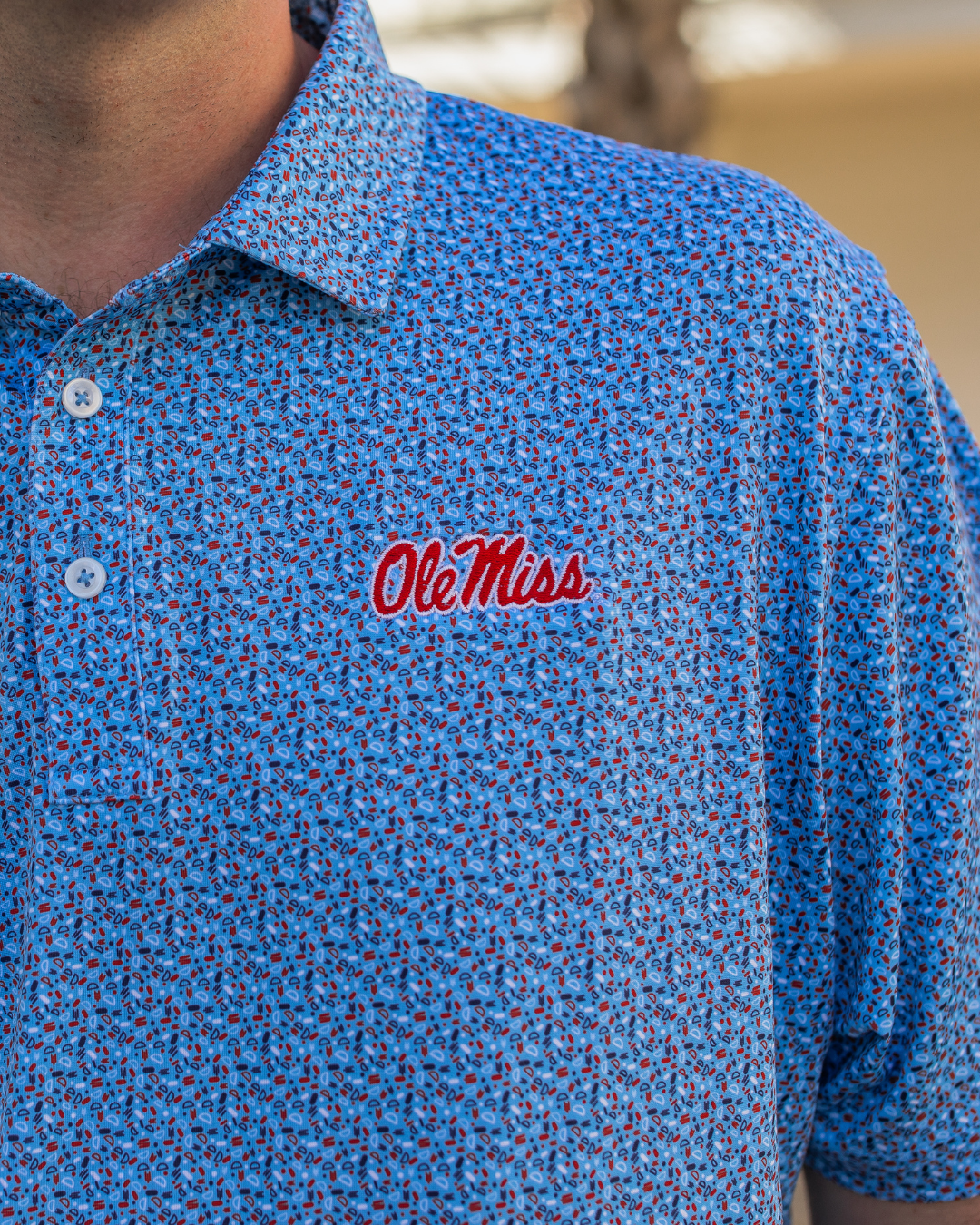 The Tempo Performance Polo - Ole Miss Script