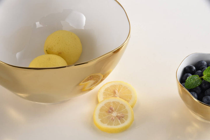 Pampa Bay Large Bowl - Gold Bottom - Gabrielle's Biloxi